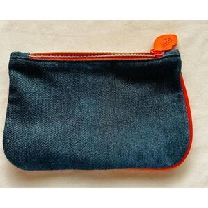 3 for $10 IPSY February 2017 Glam Makeup Bag MUCH LOVE Denum with‎ Orange